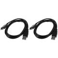 2X USB Data Charger Cable for Sony Walkman MP3 Player.
