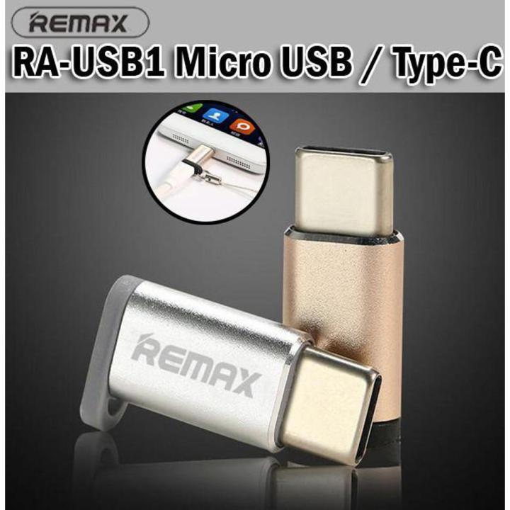 REMAX ORIGENAL Micro USB to USB Type C Converter Adapter - Silver ...
