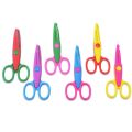 Children Kids Paper Craft Scissors 6 Cutting Patterns Curved Edges DIY Decorative Scissor For Scrapbook Album Photos. 