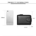 Unisex PU Leather ID Credit Anti Rfid Card Holder RFID NFC Blocking Wallet Case Zipper Coin Purse Money Bag RFID Protected. 