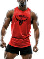 Four Seasons Gym Adult Strong Men'S Clothing Tank Tops 2d Creative Printed Outdoor T-Shirt Sports Style Casual Breathable O Neck. 