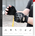 Pro Biker Half Finger Motocross Breathable Non Slip Motorcycle Riding Hand Gloves.