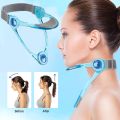 Adjustable Folding Neck Brace Lightweight 360 Degree Rotatable Posture Corrector Guard Neck Fixed Support Cervical Collar Blue.