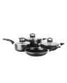 7 Pcs Non-Stick Cooking Set 24cm – Black. 