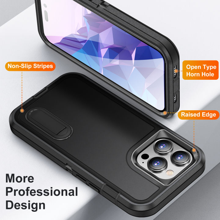 3%20In%201%20Full%20Cover%20Shockproof%20Phone%20Case%20With%20Stand%20For%20iPhone%2015%20Pro%20Thick%20Hard%20Phone%20Casing%20Contrasting%20Colors%20Fashion%20Phone%20Cover%20Shell%20-%20Image%204