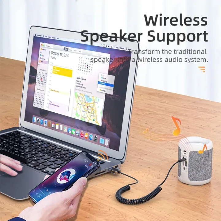 Essager%20Wireless%20Essager%205.0%20Receiver%20Adapter%20Car%20Speaker%203.5mm%20Jack%20Aux%20Audio%20Music%20Dongle%20for%20Car%20Bluetooth%20Transmitter%20-%20Image%204