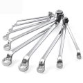 Multifunctional 45-Degree Double Box End Wrench Chrome Steel Metric Box Wrench Offset Handle 6-27mm Torx Spanner Hand Manual Tools. 