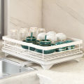 New Dish Drying Rack Kitchen Utensils Drainer Rack With Drain basket Countertop Dinnerware Organizer Kitchen Storage Rack Tools. 
