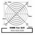 2PCS Cooling Fan Guard Metal Grill Computer Cover Fan Grill 30mm 40mm 50mm 60mm 70mm 80mm 90mm 120mm 135mm 140mm 170mm 200mm-2Pcs 90mm-3 in 1 Filters. 