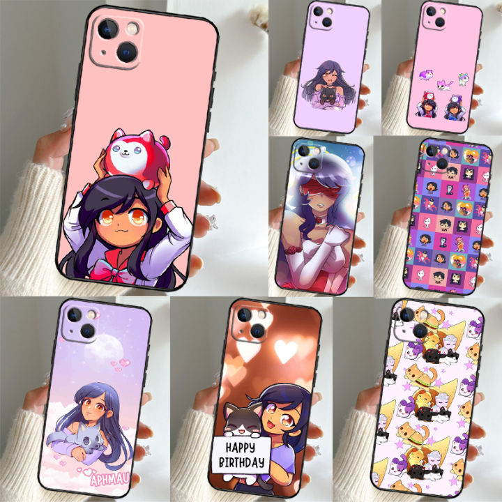 Aphmau Meow Anime Cats Phone Case For iPhone 11 12 13 14 15 Pro Max Mini X XS Max XR 7 8 Plus SE2 Full Back Cover
