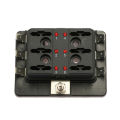 6 Way Blade Fuse Box Holder with LED Warning Light Kit for Car Boat Marine Trike 12V 24V. 