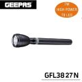 GEEPAS Original GFL3827N Rechargeable LED Flashlight (Torch Light Body Color : Grey), Portable & Lightweight | 18650 3.7V 3000mAh Li-ion Rechargeable Battery | 3hrs Working | Ideal for Indoor & Outdoor Activities | Powerful Torch - 1 Piece. 