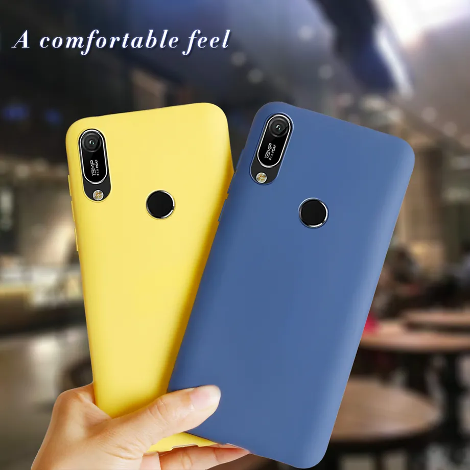 Jielangxin Cover per Huawei Y6 2019,Custodia in Pelle Custodia per Huawei Y6 2019 MRD-LX1 / Y6 Prime 2019 MRD-L21 MRD-L21A Custodia Case Cover Red