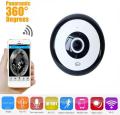 Panoramic Wifi IP P2P Night Vision Camera 360 Degree - White.