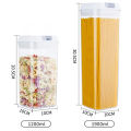GC 7 Piece Food Storage Container Set With Marking Pen, Sticker, Measuring Spoon Durable And Impact Resistant Airtight Clear Canisters For Kitchen, Pantry.