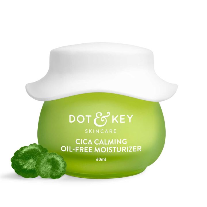 Dot & Key CICA + Niacinamide Oil-Free Face Moisturizer for Calm, Acne Free Hydrated Skin-60 ml (seal open box)