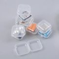 5PC/10PC Small Square Box With Lid Small Plastic Packaging Box Plastic Box Mini Clear Small Storage Case With Lid Stamp Earrings. 