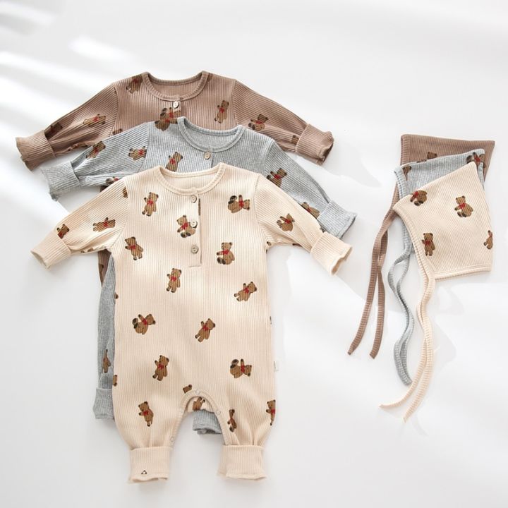 2%20Pcs%20Newborn%20Baby%20Romper%20For%200-24M%20Organic%20Cotton%20Baby%20Jumpsuit%20+%20Hat%20Autumn%20Spring%20Winter%20Long%20Sleeve%20Baby%20Boy%20Girl%20Clothes%20-%20Image%202