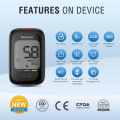 Sinocare Blood Glucose Testing Kit/Blood Glucose Monitor Safe AQ Max III, with Blood Ketone Warning, with Strips x 10 & Lancing Devices x 50 & Carrying Bag, 500 Memory, Results in mmol/L. 