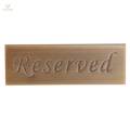 5 Pack Rustic Reserved Table Sign - Bronze Reserved Signs - Wedding Accessories. 