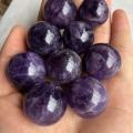 【Hannah Martin Store】2-2.5cm Healing Stone Natural Amethyst Quartz Pretty Ball For Decoration Gift Collection.