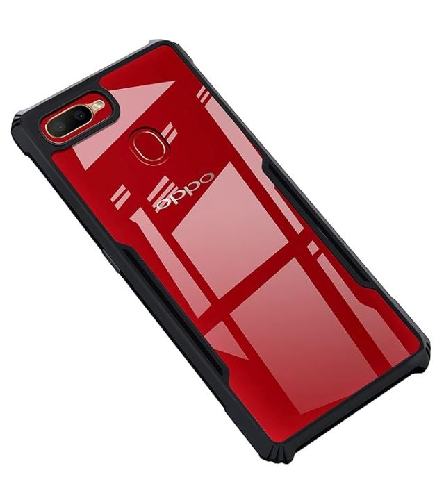 OPPO%20A5S%20Protective%20Black%20Border%20Crystal%20Clear%20Xundd%20Mobile%20Back%20Case%20Cover%20-%20Image%202