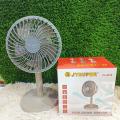 JY Super JY-2218 AC/ DC Rechargeable Moving Fan 45 Degree Rotating.