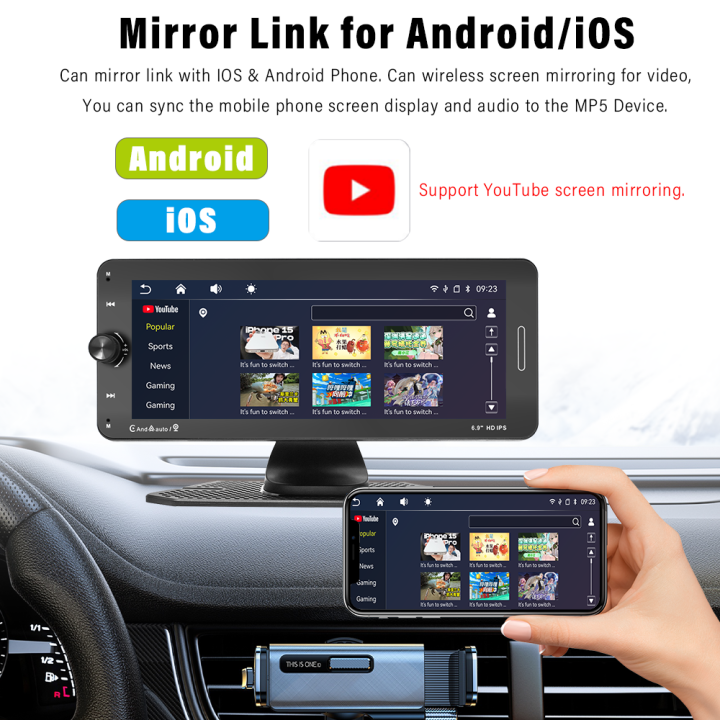 6.9inch%20IPS%20Touch%20Screen%20Car%20Monitor%20Carplay%20Android%20Auto%20WIFI%20Dashboard%20Dash%20Cam%20Airplay%20Autolink%20Bluetooth%20EQ%20Smart%20Player%20-%20Image%204