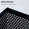 Premium Perforated Metal Mesh Pencil Holder Desk Organizer for Office & School Supplies. 