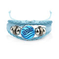 Avatar The Last Airbender Bracelet for Men Women Air Nomad Fire And Water Tribe Pattern Charm Leather Bracelets Bangles Souvenir. 