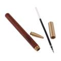 Wooden Brass Roller Ball Pen Writing Stationery Business Students Supplies B. 
