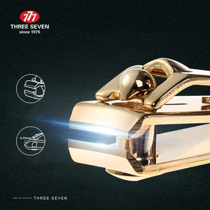 THREE%20SEVEN/777%20Medium-size%20Nail%20Clippers%20Trimmers%2014K%20Gold-plated%20H-Carbon%20Steel%20Pedicure%20Care%20Professional%20Nail%20Tools%20-%20Image%202