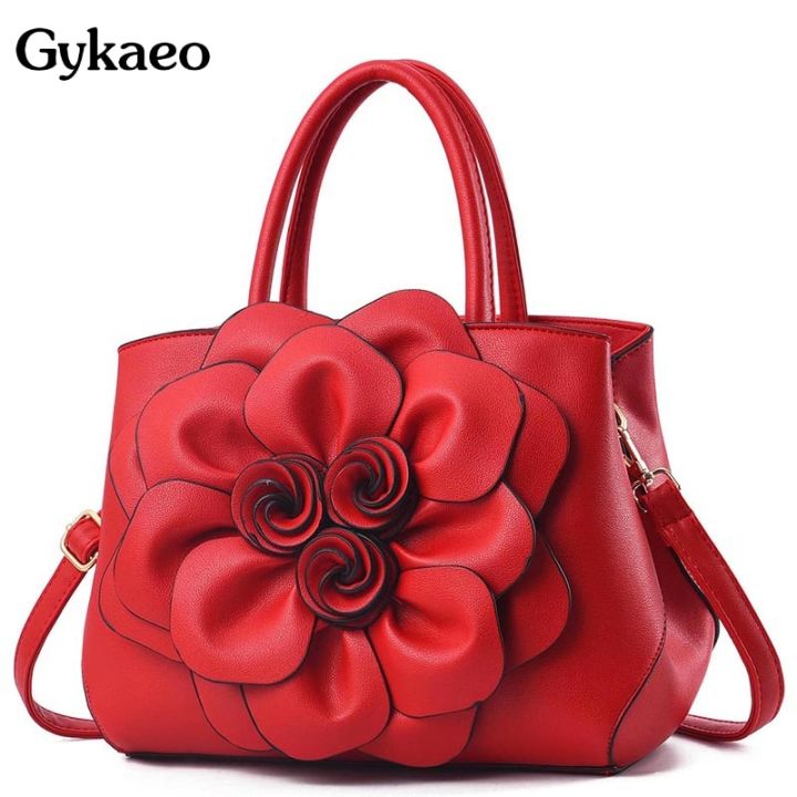 Gykaeo%20Luxury%20Handbags%20Women%20Bags%20Designer%20PU%20Leather%20Floral%20Tote%20Bag%20Ladies%20Casual%20Flower%20Messenger%20Shoulder%20Bags%20Bolsos%20Mujer%20-%20Image%203