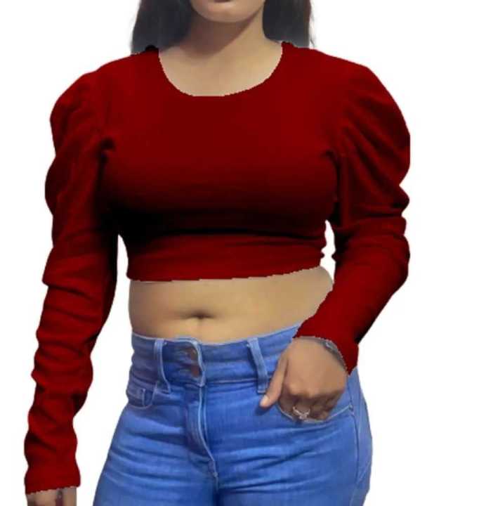 Cotton%20Crop%20Top%20Long%20Sleeve%20Blouse%20for%20Women,%20Stylish,%20Soft,%20and%20Comfortable%20-%20Image%205