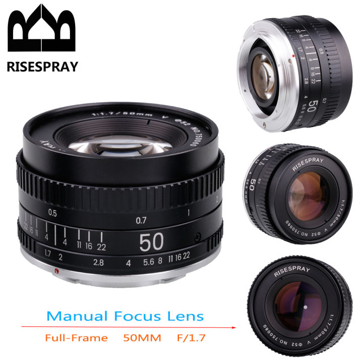 Metal%20RISESPRAY%2050MM%20F1.7%20Generation%20V%20Large%20Aperture%20Manual%20Focus%20Prime%20Full%20Frame%20Camera%20Lens%20For%20CANON%20EOS%20EF%20NIKON%20AI%20F%20-%20Image%205