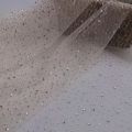 Shiny Glitter Rhinestone Mesh Fabric, Sparkly Tulle Fabric, Netting Material, Perfect for DIY Wedding Dress and Craft.