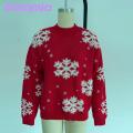 Amamia Women Sweater Windproof Ladies Warm Christmas Jacquard Knitted Sweater. 