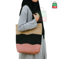TAG Lifestyle Multicolor Canvas Tote Bag/Fashionable Mixed Color Tote Bag With Zipper Enclosure for girls For University/College/Trendy Fashionable Women. 