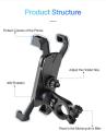 Bike Phone Mount Anti Shake and Stable Cradle Clamp with 360° Rotation Bicycle Phone Mount/Bike Accessories/Bike Phone Holder -Black. 