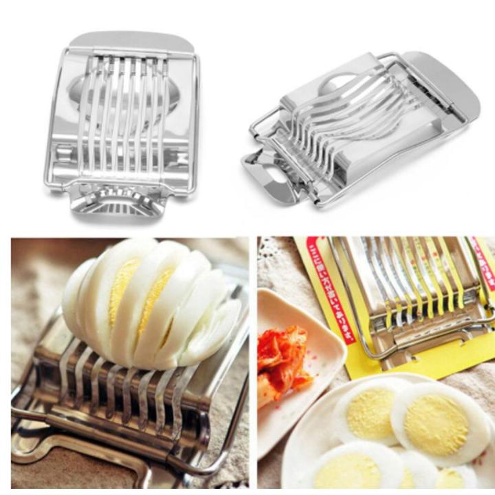 High Stainless Steel Boiled Egg Slicer Section Cutter Mushroom Kitchen Chopper