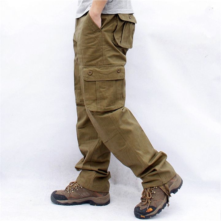 Men's%20Overalls%20Zippercket%20Cargo%20Pants%20Outwear%20Multicket%20Tactical%20%20%20Straight%20Slacks%20Cotton%20Loose%20Long%20Trousers%20-%20Image%204