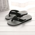 2023 Summer Slippers Men Flip Flops Beach Sandals Non-slip Casual Flat Shoes Slippers Indoor House Shoes for Men Outdoor Slides.