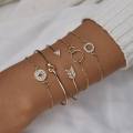5 Pcs/ set Stone Bracelet Set For Women Beautiful Design.