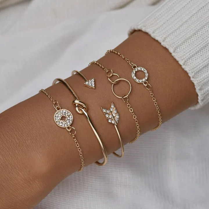 5%20Pcs/%20set%20Stone%20Bracelet%20Set%20For%20Women%20Beautiful%20Design%20-%20Image%202
