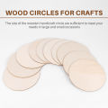 10PCS Natural Wood Pieces Slice Round Unfinished Wooden Discs for Crafts Centerpieces DIY Christmas Ornaments 5.9inch. 