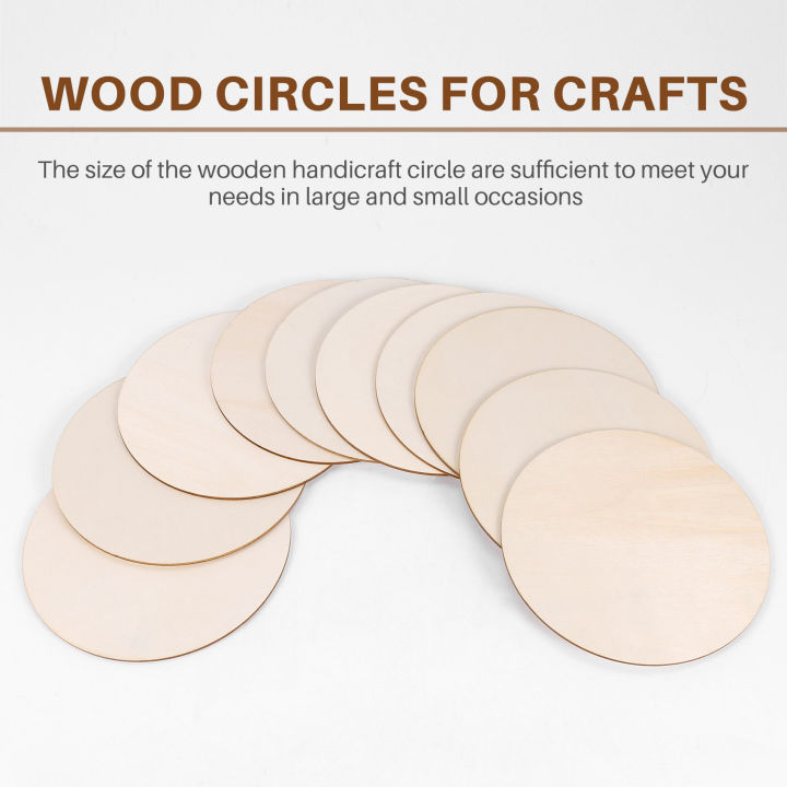 10PCS%20Natural%20Wood%20Pieces%20Slice%20Round%20Unfinished%20Wooden%20Discs%20for%20Crafts%20Centerpieces%20DIY%20Christmas%20Ornaments%205.9inch%20-%20Image%202