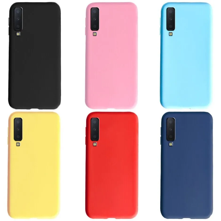 For Samsung Galaxy A7 (2018) luxury silicon protect Back Cover