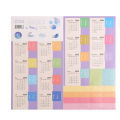 1/2 Set Calendar Index Sticker Month Stickers Tabs Planner Adults 2024 Adhesive Bookmark Date Planners. 