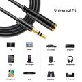 NIERBO 3.5mm Extension Cable Headphone Extension Cable Gold Plated Aux Cable Audio Stereo Jack Male to Female TRS Cord 1m 5m.