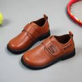 Fashion Children Leather Shoes for Boy Black Non-slip Breathable Casual Sneaker Leather Dress Boy Formal Shoes.